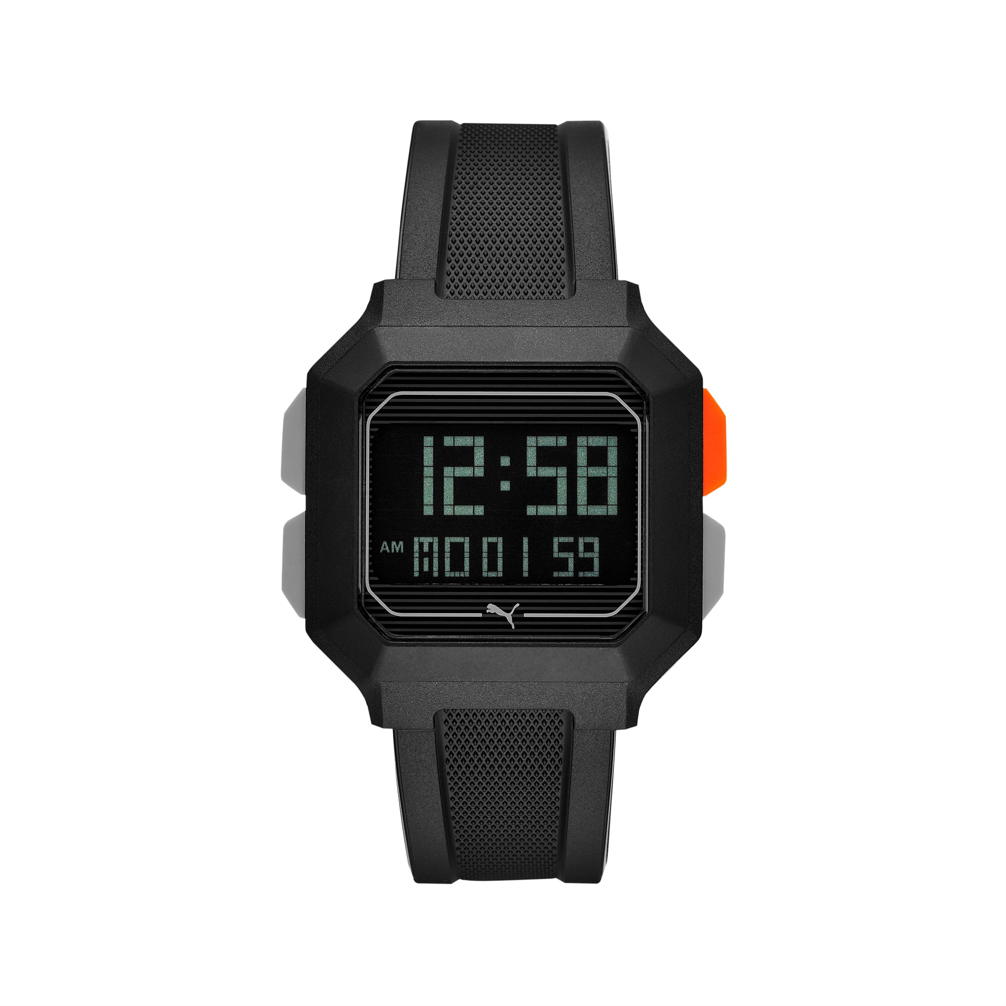 PUMA Montre-bracelet numérique REMIX Unisex, Noir, Accessoires