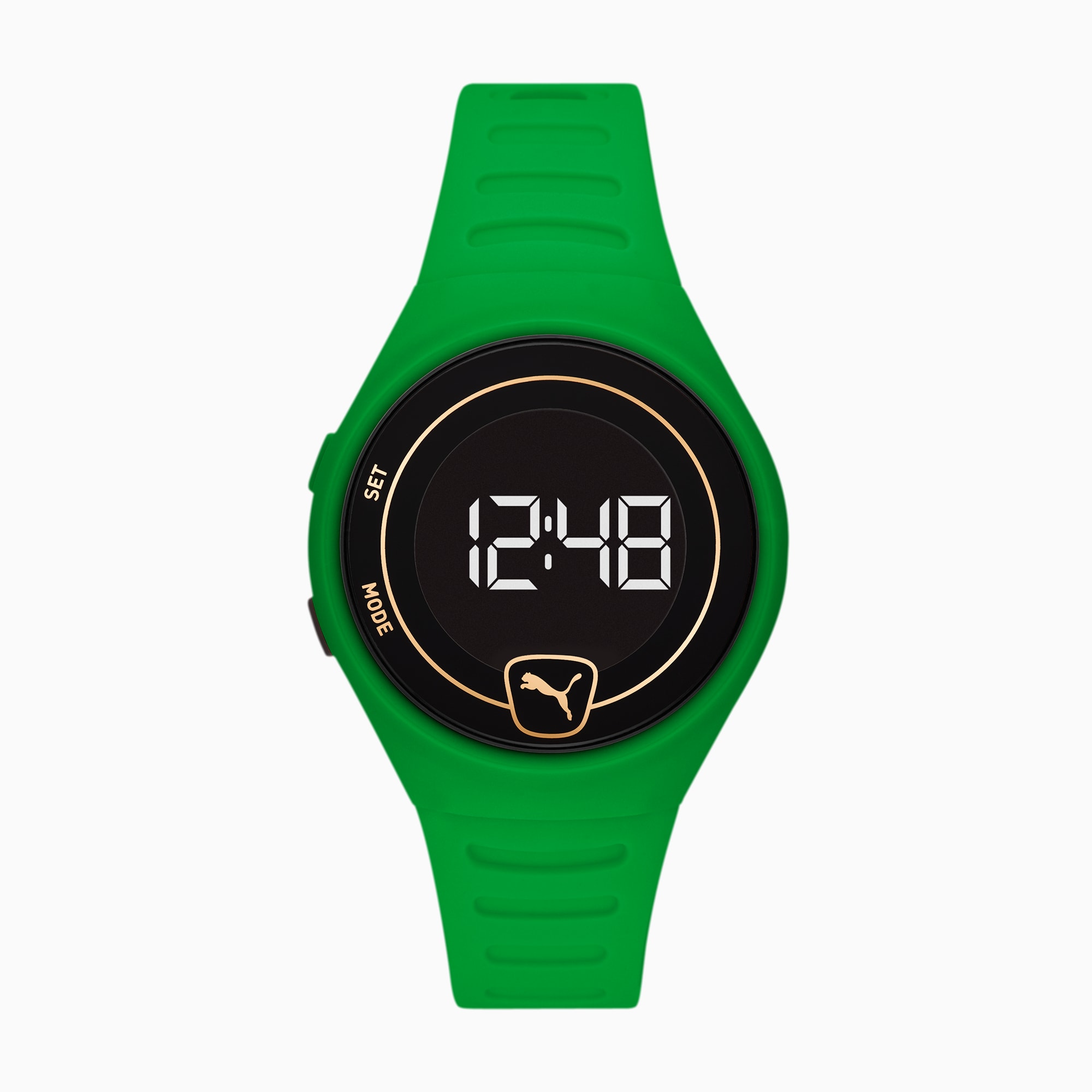 PUMA Montre Special Edition Forever Faster Polyurethan Unisex, Vert, Accessoires