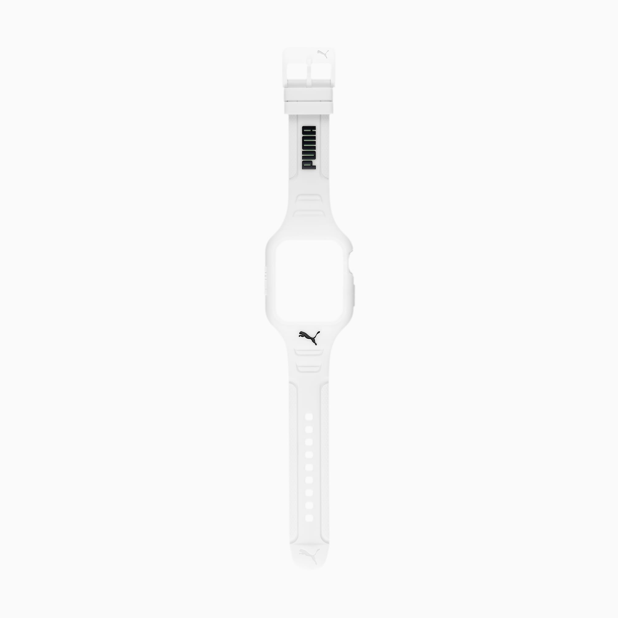 Image of PUMA Polyurethan Apple Watch® Gehäuse | Mit Aucun | Weiß/Schwarz
