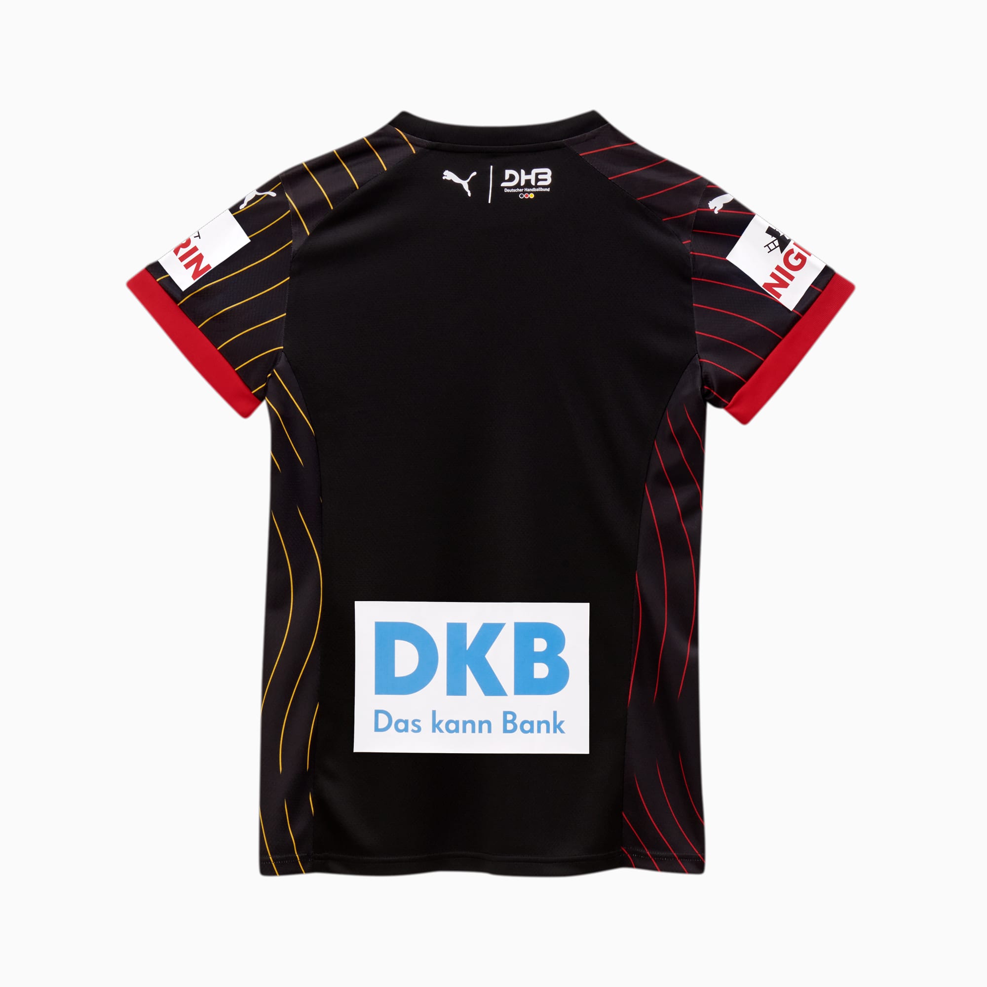 PUMA Duitsland Handbal 2024 uitshirt voor Dames, Rood/Zwart