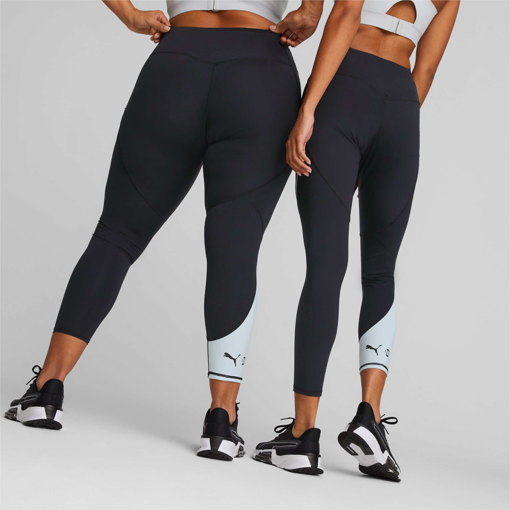 PUMA X Modibodi 7/8 Leggings Women, Black/Grey, Size L, Clothing