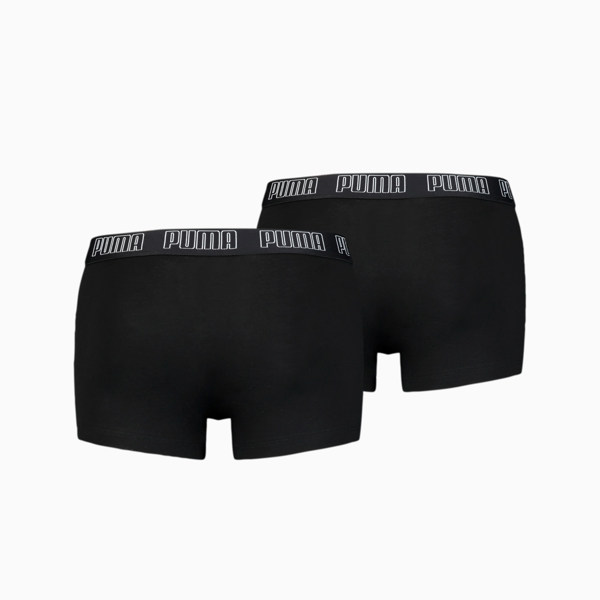 PUMA Basic Men's Trunks 2 Pack, Black, Size L, Clothing