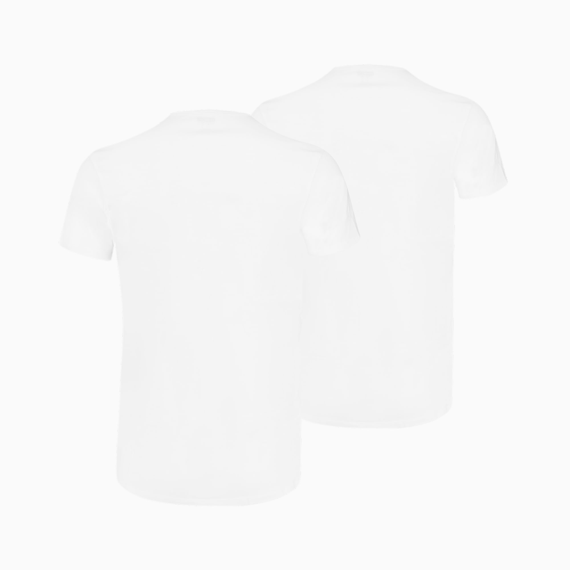 PUMA Basic Men's Crew Neck T-Shirt 2 Pack, White