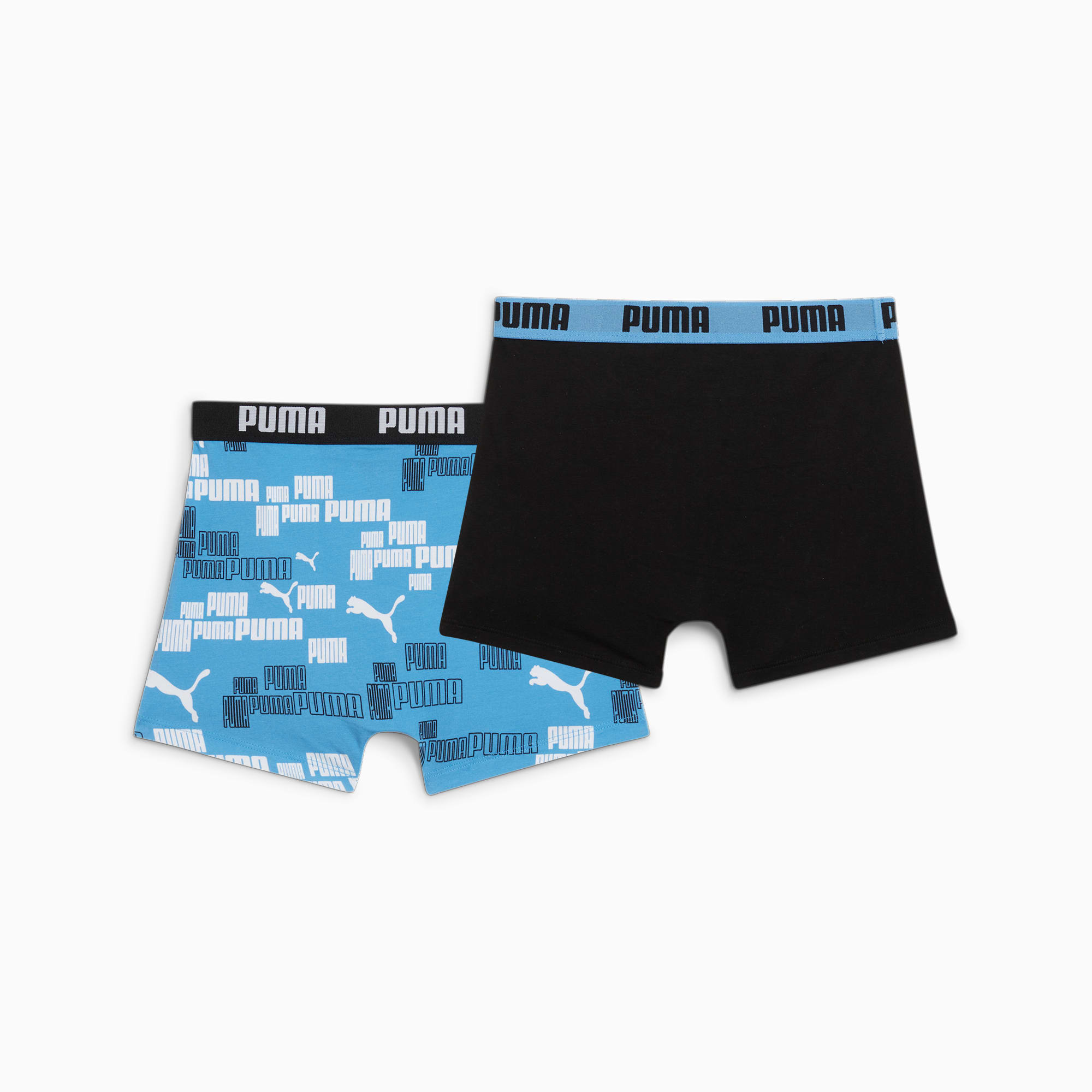 PUMA jongens 2P boxers logo print zwart & blauw II - 158/164