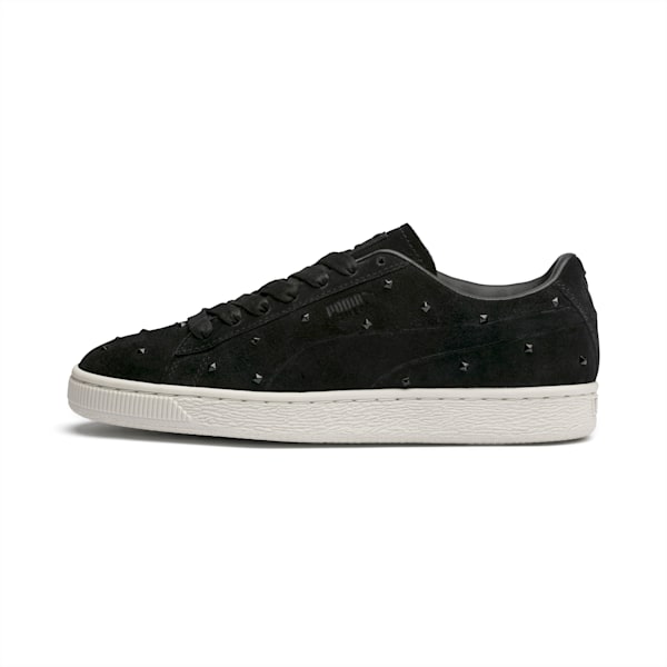 PUMA Chaussure Basket Suede Studs pour Femme, Noir/Blanc, Taille 38