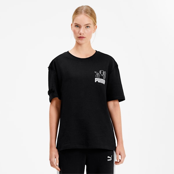 T-Shirt PUMA x TYAKASHA, Noir, Taille XS