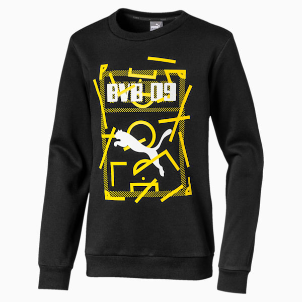 PUMA Sweatshirt BVB DNA pour enfant, Noir, Taille 128