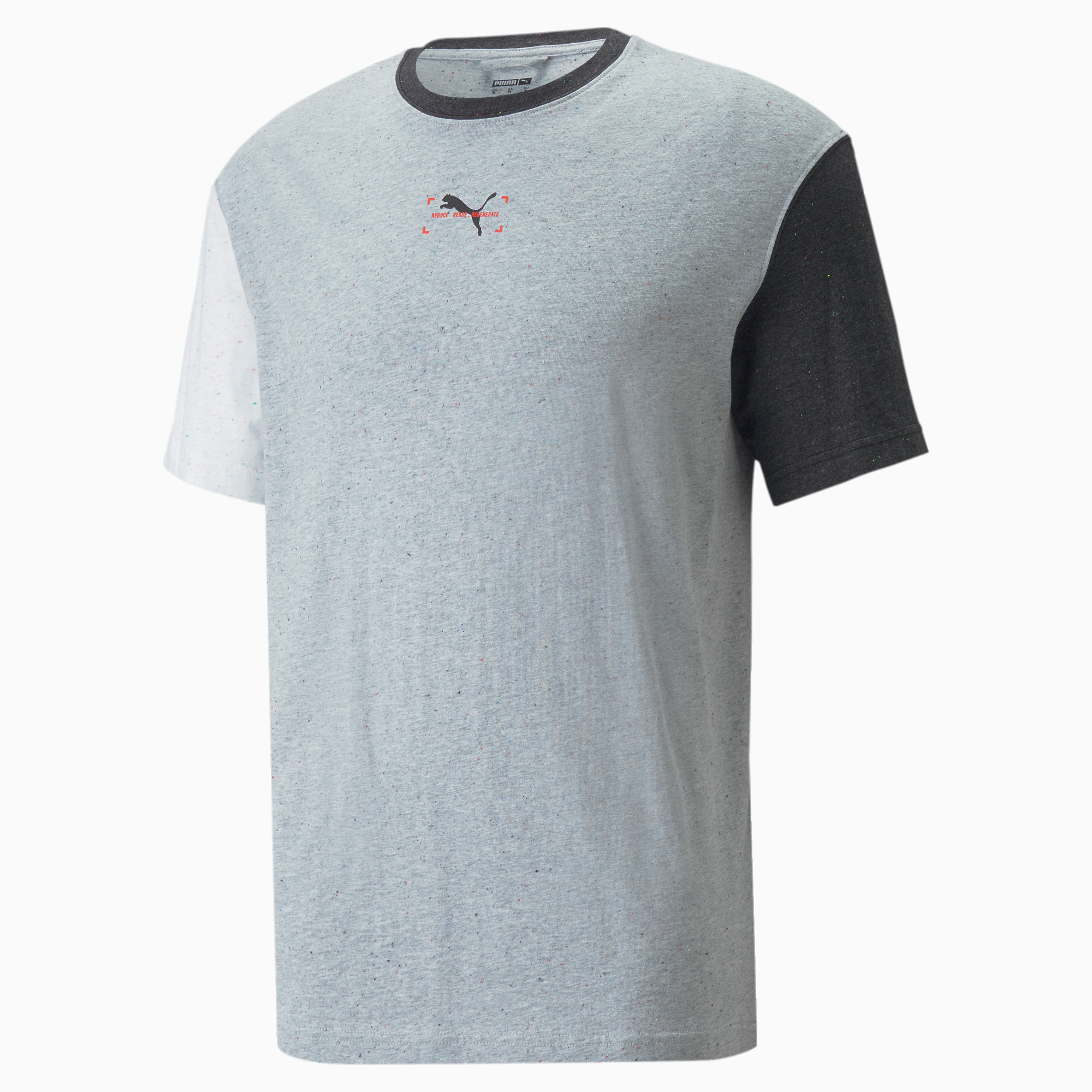 RE:Collection Relaxed Men's Tee, Light Gray Heather