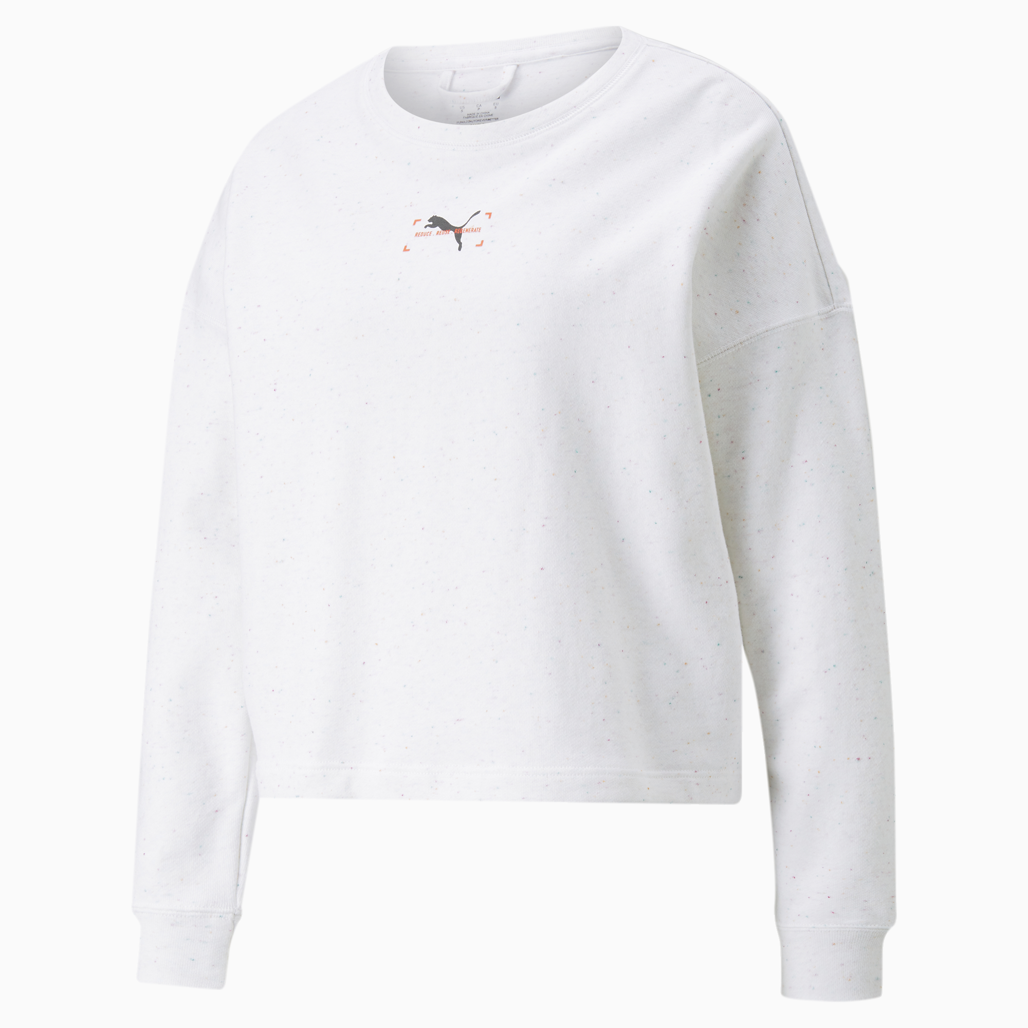 RE:Collection Relaxed Crew Neck Women's Sweatshirt, Pristine Heather