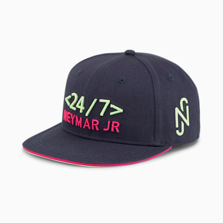 Cappellino da calcio Neymar Jr con visiera piatta, Parisian Night-Fizzy Light-Glowing Pink, small
