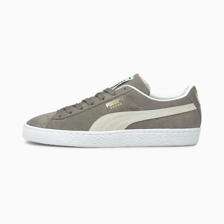 Suede Classic XXI Trainers, Steel Gray-Puma White, small