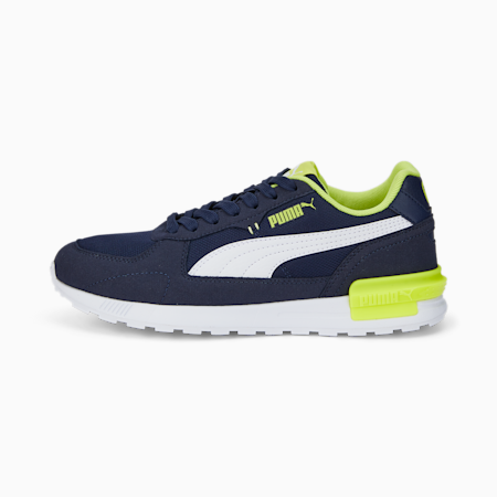 Graviton Youth Trainers, Peacoat-Puma White-Light Lime, small