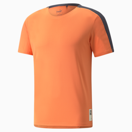 T-shirt da running a maniche corte PUMA x FIRST MILE da uomo, Deep Apricot, small