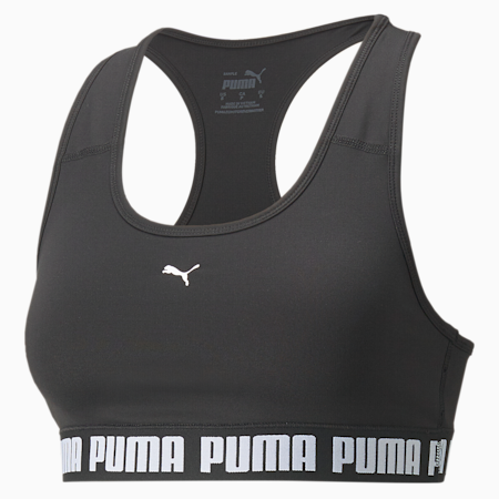 PUMA Strong Mid-Impact Damen Trainings-BH, Puma Black, small