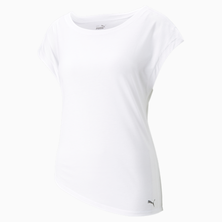 Studio Foundation trainings-T-shirt voor dames, Puma White, small
