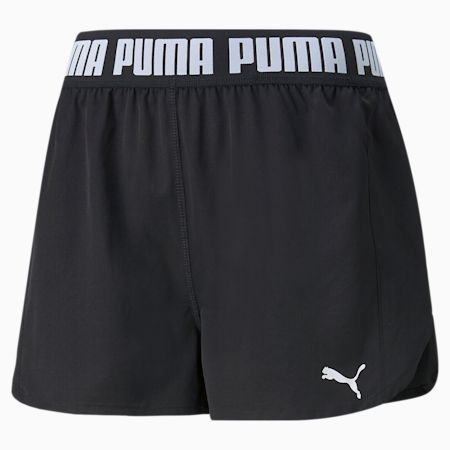 Strong 3" Damen Trainings-Shorts, Puma Black, small