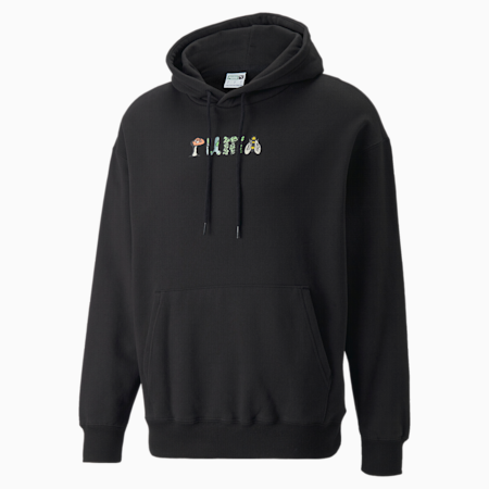 Downtown Graphic Men's Hoodie, Puma Black, small