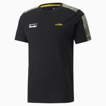 Porsche Legacy T7 Motorsport T-shirt voor heren, Puma Black, small
