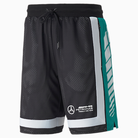 Mercedes AMG-Petronas Motorsport Formula 1 Retro Shorts Men, Puma Black, small