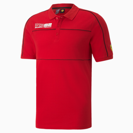Scuderia Ferrari Race Polo Shirt Men, Rosso Corsa, small