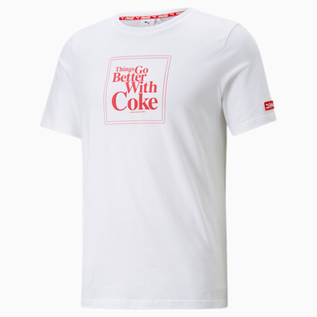 T-shirt grafica PUMA x COCA-COLA da uomo, Puma White, small