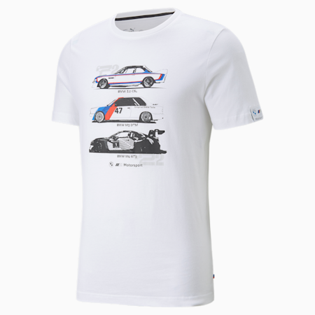 BMW M Motorsport Graphic Tee Men, Puma White, small