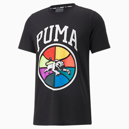 Box Out Basketball-T-Shirt 1 für Herren, Puma Black, small