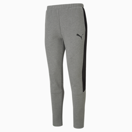 Evostripe Men's Sweatpants, Medium Gray Heather, small