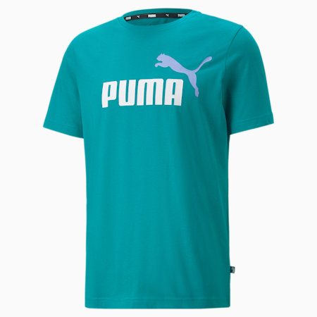 T-shirt Essentials+ 2-Colour Logo homme, Deep Aqua, small