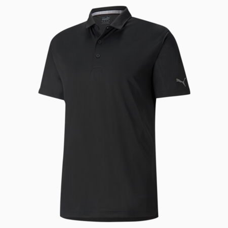 Gamer Men's Golf Polo Shirt, Puma Black, small