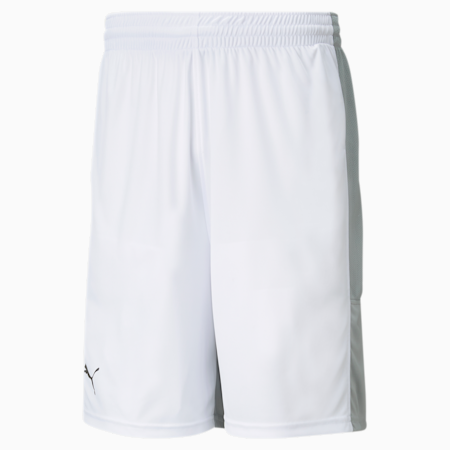 Men's Basketball Game Shorts, Puma White-Quarry, small