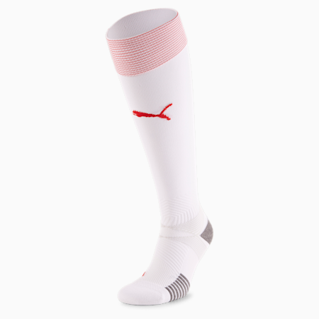 Suisse Men's Away Replica Socks, Puma White-Puma Red, small
