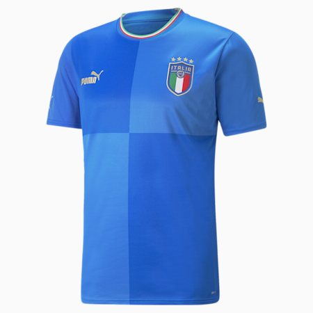 Maillot Italy Home 22/23 Replica Homme, Ignite Blue-Ultra Blue, small