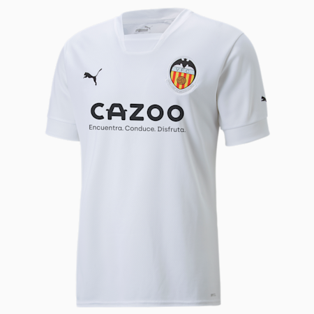 Camiseta Valencia CF Home 22/23 Réplica Hombre, Puma White-Puma Black, small