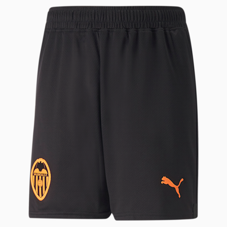 Valencia CF 22/23 Shorts für Jugendliche, Puma Black-Neon Citrus, small