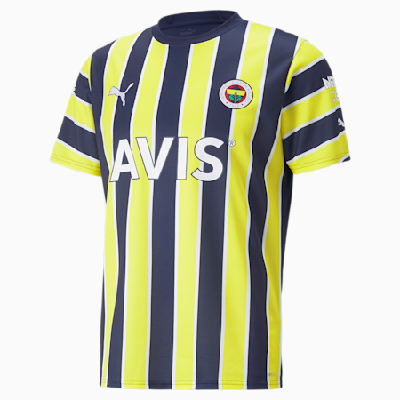 Camiseta Fenerbahçe SK Home 22/23 Réplica Hombre, Medieval Blue-Blazing Yellow, small
