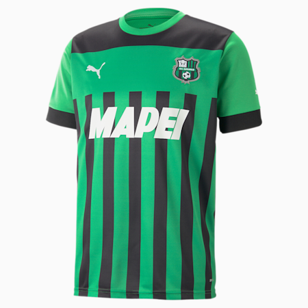 Camiseta de la 1.ª equipación 22/23 para hombre U.S. Sassuolo Calcio, Green Bee-Puma Black, small