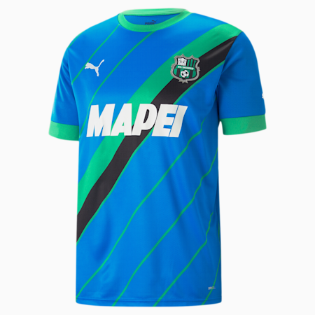 U.S. Sassuolo Calcio 22/23 Replica derde shirt voor heren, Electric Blue Lemonade-Green Bee, small