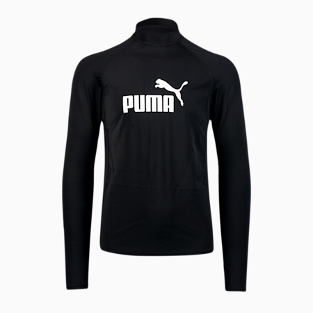 Camiseta de baño de manga larga PUMA Swim para hombre, black, small