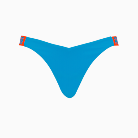 Braguita de bikini brasileña PUMA Swim V-Shape para mujer, bright blue, small