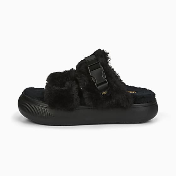 Женские сандали Puma Mayu Suede Tüylü Terlik