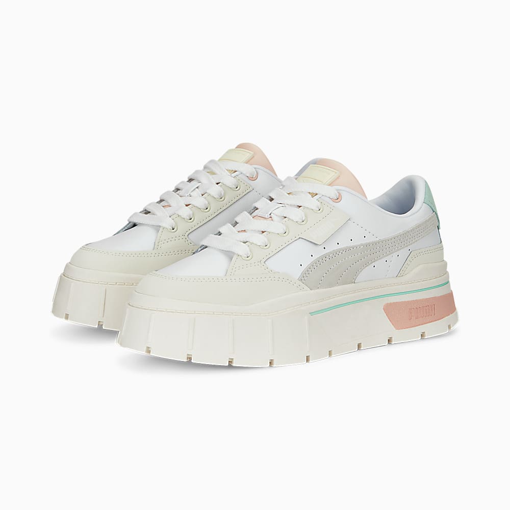 Mayze Stack Luxe Sneakers Women Beyaz Puma Sku 389853 04 PUMA Turkiye Resmi Al veri Sitesi