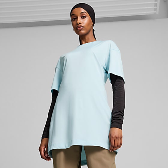 Женская футболка Puma Modest Geniş Kesim Antrenman для тренировок