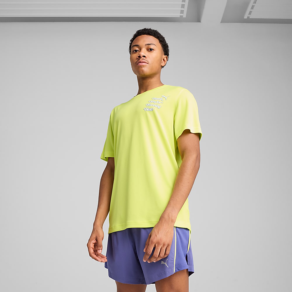 Görüntü Puma GRAPHICS Slogan Erkek Koşu Tişörtü #1