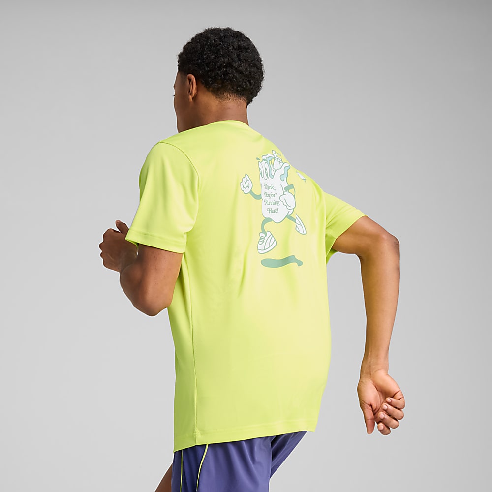 Görüntü Puma GRAPHICS Slogan Erkek Koşu Tişörtü #2