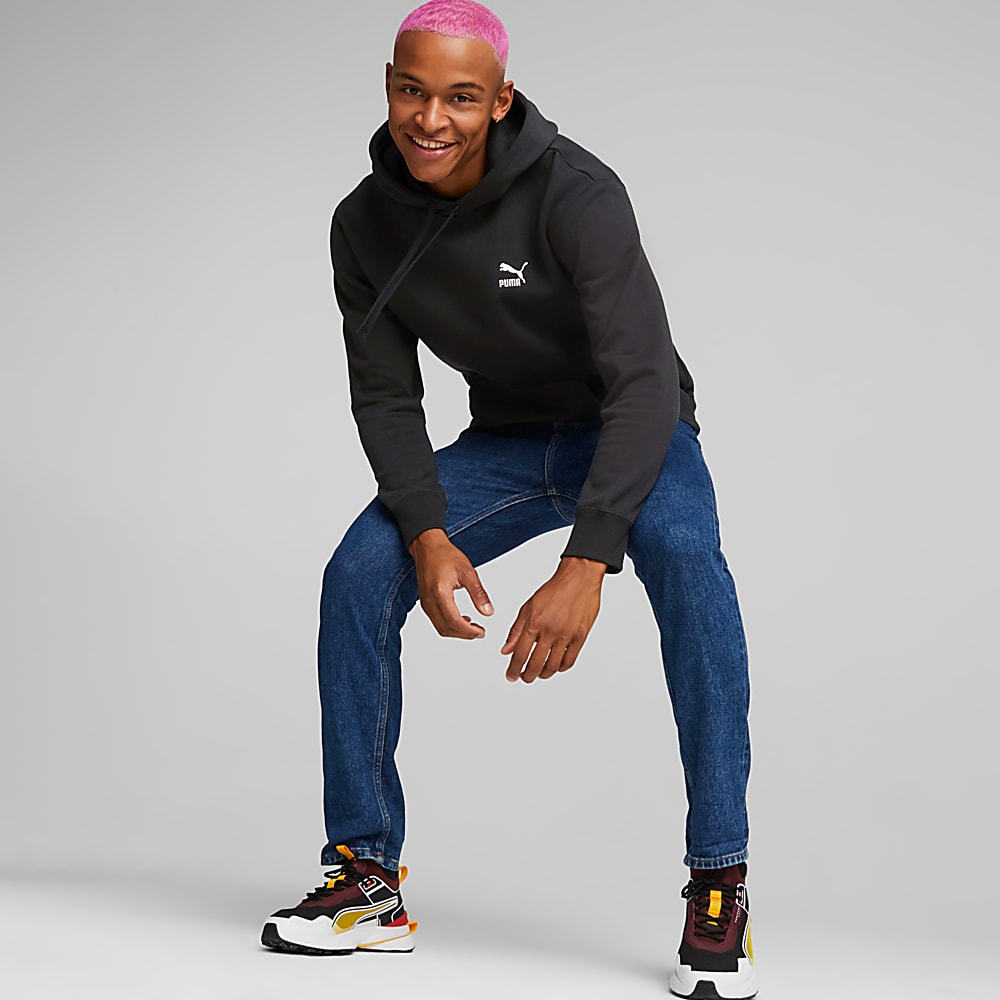 CLASSICS Erkek Kapu onlu Sweatshirt Siyah Puma Sku 535596 01 PUMA Turkiye Resmi Al veri Sitesi