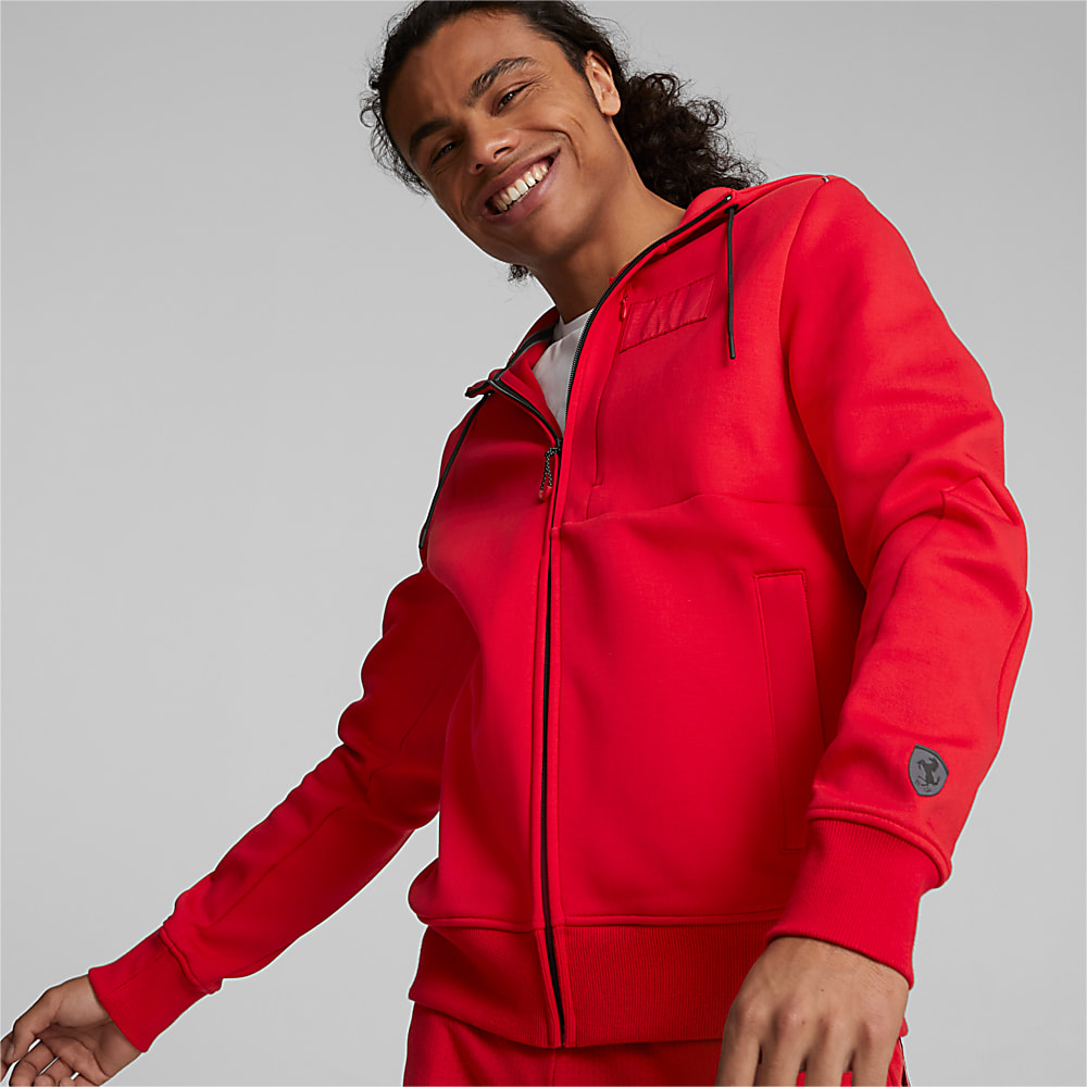 Görüntü Puma SCUDERIA FERRARI Style Erkek Kapüşonlu Eşofman Üstü #1