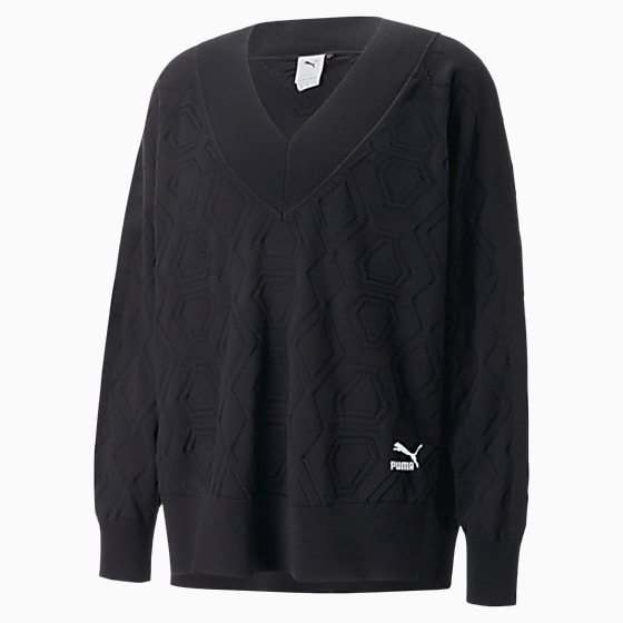 Свитшот Puma LUXE SPORT OVERSIZE V-Yaka
