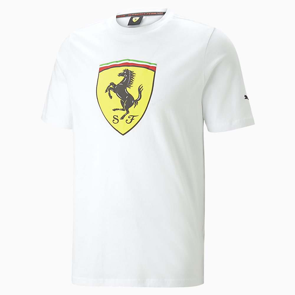 Scuderia Ferrari Big Shield Tee Men Beyaz Puma Sku 538175 04 PUMA Turkiye Resmi Al veri Sitesi