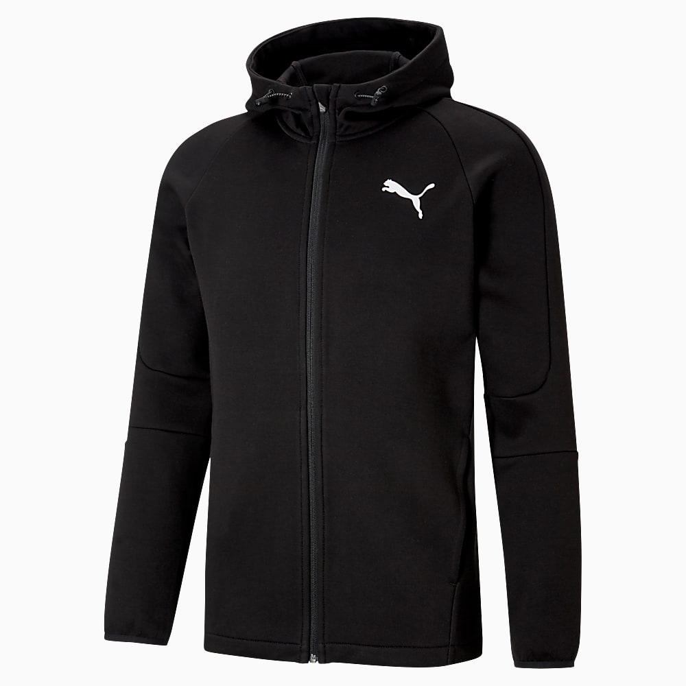 EVOSTRIPE Erkek Fermuarl Kapu onlu Sweatshirt Siyah Puma Sku 585812 01 PUMA Turkiye Resmi Al veri Sitesi